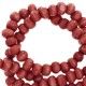 Wooden beads round 8mm Port red